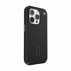 Speck Presidio2 Pro ClickLock MagSafe dėklas, skirtas iPhone 15 Pro, juodos ir skalūno pilkos spalvų