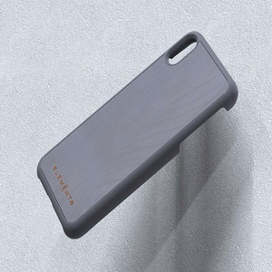 Чехол Nordic Elements Original Gefion для iPhone XS Max, с натуральной древесиной клёна, средне-серый