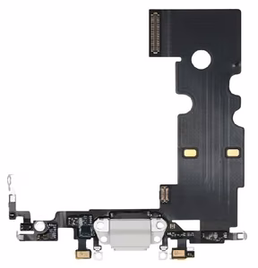 Lanksčioji jungtis skirta iPhone SE 2020/SE 2022 įkrovimo kontaktų, su mikrofonu Starlight originali (used Grade A)