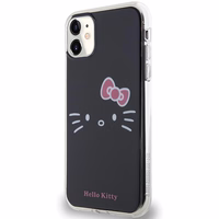 Hello Kitty IML katės veido dėklas telefonui iPhone 11 / Xr - juodas