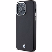 BMW Signature Wrapped Metal Magnetinis dėklas telefonui iPhone 15 Pro Max - juodas
