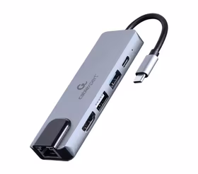 Gembird USB-C į HDMI/USB3 5in1 adapteris