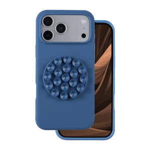 Silikoninis Stick dėklas for iPhone 17 Pro 6,3" mėlynas