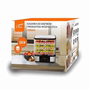 LTC 7-Tray Metal Food Dehydrator for Mushrooms and Fruit, with Display, 380W