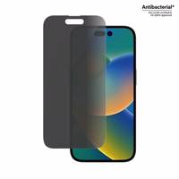 PanzerGlass Classic Fit antibakterinis privatumo stiklas iPhone 14 Pro