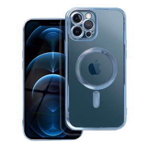 ELECTRO MAG COVER dėklas telefonui suderinamas su MagSafe iPhone 12 Pro Max mėlynas