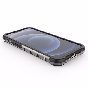 Honeycomb Case šarvu dangtelis su TPU buferiu iPhone 13 mini juodas