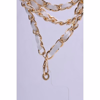 STRAP telefono dirželis, telefono pakabukas / virvelės ilgis 116 cm (58 cm kilpoje) / ant kaklo – baltas