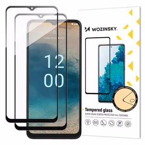 Wozinsky pilno klijavimo grūdintas stiklas 2x grūdintas stiklas Nokia G22 9H pilno ekrano pilnas dengimas su juodu rėmeliu