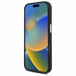 AMG silikoninis grafikos magnetinis dėklas iPhone 16 Pro Max - juodas