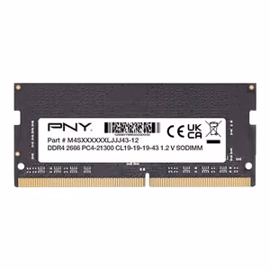 PNY MN8GSD42666 atminties modulis 8 GB 1 x 8 GB DDR4 260 kontaktų SO-DIMM