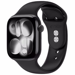 TECH-PROTECT SILICONE APPLE WATCH 4 / 5 / 6 / 7 / 8 / 9 / SE (38 / 40 / 41 MM) JUODAS