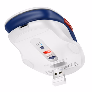 Belaidė pelė Hoco GM40 RGB balta