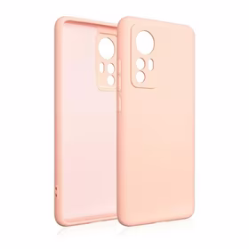 Beline Dėklas Silicone Xiaomi 12 rožinis auksinis