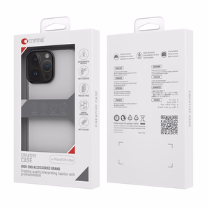 Comma dėklas Hard Jacket iPhone 15 Pro Max skaidrus antibakterinis