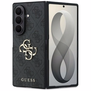 Juodas „Guess Big 4G Logo“ dėklas, skirtas „Samsung Galaxy Z Fold8 Ultra“