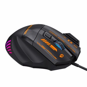 Wozinsky WMGK-1179W laidinė optinė žaidimų pelė, 7200 DPI, su apšvietimu, juoda