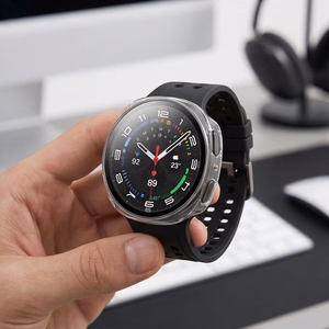 Tech-Protect Defense 2-Pack dėklas, skirtas Samsung Galaxy Watch 40mm – skaidrus ir matinis juodas