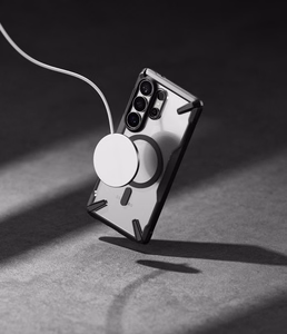 Ringke Fusion X Magnetic MagSafe Dėklas for Samsung Galaxy S26 Ultra - Clear juodas