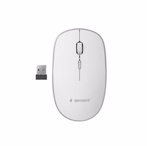 Gembird USB belaidė optinė pelė balta MUSW-4B-01-W