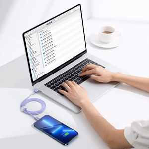 USB laidas Baseus CAJY000205 violetinis Type-C / Lightning 200cm (iki 20W)