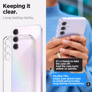 Spigen Liquid Crystal dėklas telefonui Samsung Galaxy A55 5G - skaidrus