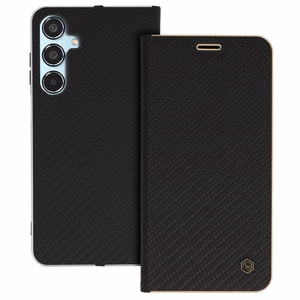 Wonder Frame anglies dėklas telefonui Samsung Galaxy M35 5G juodas