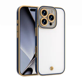 Silky Gold dėklas telefonui iPhone 12 6,1" mėlynas