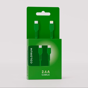 COLORUM laidas USB-C - Lightning 1,8m 2,4A CK12-CL-04 xGreen