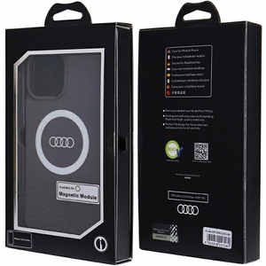 Audi IML Big Logo Magnetinis dėklas iPhone 13 Pro Max - juodas