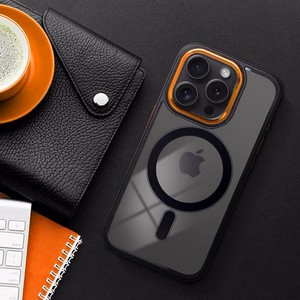 COLOR EDGE MAG COVER dėklas telefonui suderinamas su Magnetiniu IPHONE 14 juoda auksinė