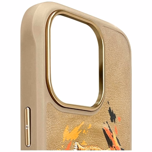 Nimmy Tiger magnetinis dėklas telefonui iPhone 16 Pro - rudas