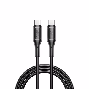 WiWU - Starlink serijos duomenų kabelis Wi-C043E USB C į USB C 30W - juodas