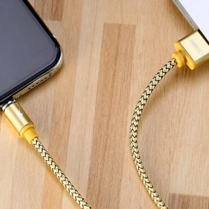 USB laidas Remax RC-095i rudas Lightning 100cm (su nuimamu magnetiniu jungtuku)