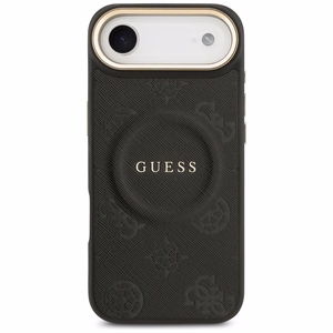Guess Peony Hot Stamp MagSafe dėklas telefonui iPhone Air – juodas