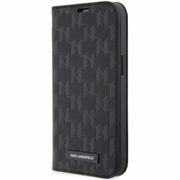 Karl Lagerfeld KLBKP14XSAKLHPK iPhone 14 Pro Max 6.7" Dėklas telefonui (m) - juodas (m) Saffiano Monograma