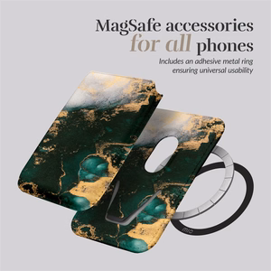 MIO Green Marble Magsafe dėklas su kortelių laikikliu