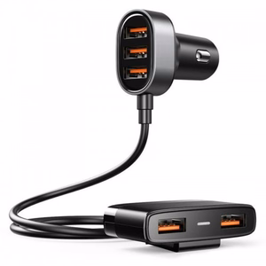 Įkroviklis automobilinis Joyroom (JR-CL03) (5xUSB 6.2A) juodas