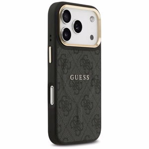 GUESS dėklas telefonui (m) IPHONE 17 Pro suderinamas su MagSafe PU 4G W/ Classic - juodas