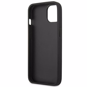 Guess GUHCP13SSA4GSBL iPhone 13 mini 5.4" mėlynas/mėlynas kietas dėklas Saffiano 4G Metalinis Logotipas