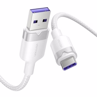 USB 2.0 A į USB-C 6A Vention CTOWH 2M kabelis (baltas)