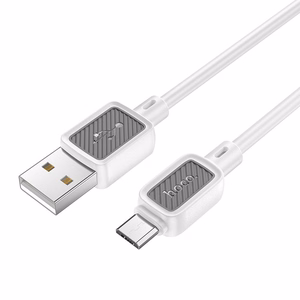 Кабель USB A - Micro USB Hoco 2,4A 1 m X108 белый