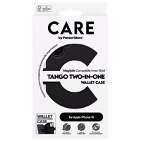 CARE by PanzerGlass Tango 2in1 piniginė Magnetinis dėklas telefonui iPhone 16 - juodas