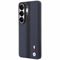 BMW Perforated Stripe Logo MagSafe Dėklas for Samsung Galaxy S26 Ultra - tamsiai mėlynas