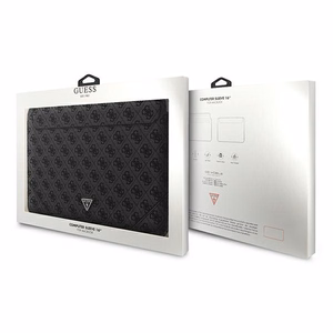 Guess 4G Uptown Triangle Logo dėklas 16" nešiojamam kompiuteriui - juodas