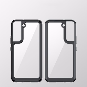 Outer Space dėklas Samsung Galaxy S22 + (S22 Plus) kietas dangtelis su geliniu rėmu mėlyna