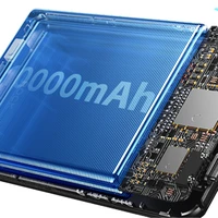 Dudao K29 10000mAh PD 20W Magnetinė išorinė baterija su metaliniu dėklu, stovu ir įmontuotais USB-C/Lightning kabeliais - pilka