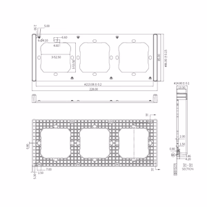 SONOFF M5-80 3 jungiklių rėmas-laikiklis