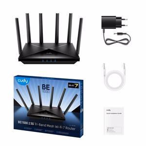 CUDY WR6500H 2.5G Wi-Fi 7 maršrutizatorius