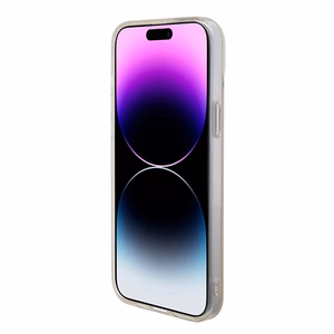 Guess GUHMP15XHITSP iPhone 15 Pro Max 6.7" rožinis/rožinis kietas dėklas IML Iridescent MagSafe